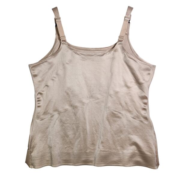 Ruby Ribbon Original Cami Sz 46 3XL Pale Tan Compression Shapewear Stretch #3022 - Picture 7 of 13